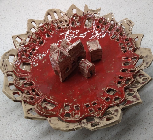 de kerk in het midden